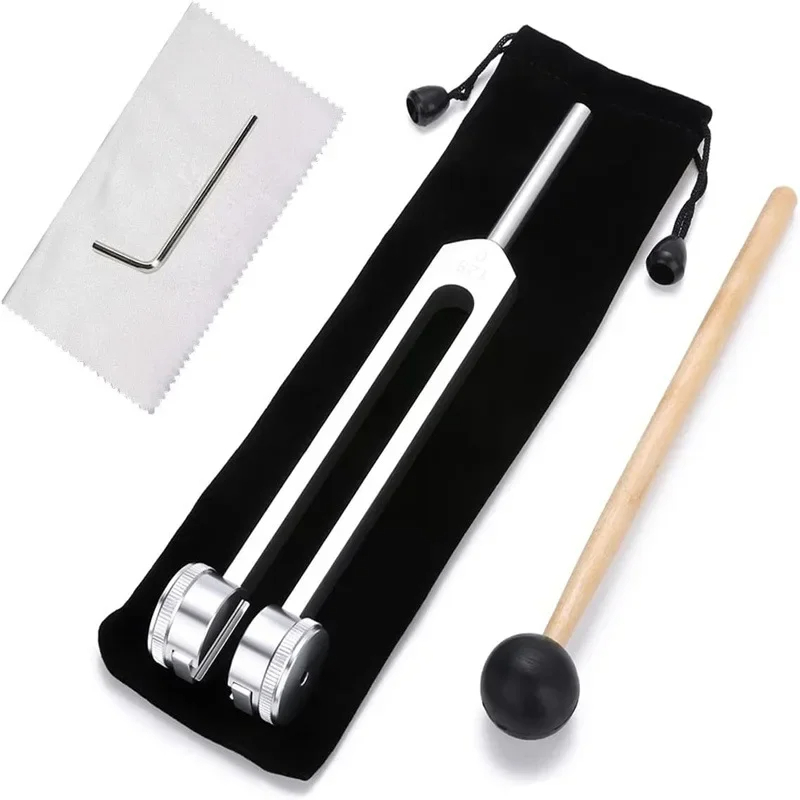 Ear Wax Remover - 128Hz 튜닝 포크 세트 프리미엄 스테인리스