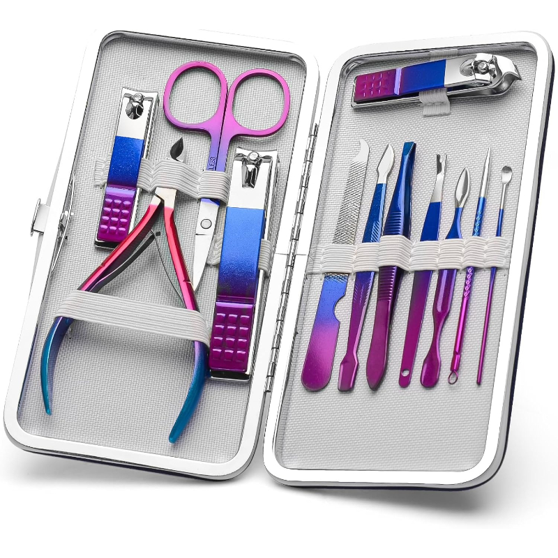 Mens Grooming Kit Gift Set - 매니큐어 세트 네일 클리퍼 페디큐어 키트