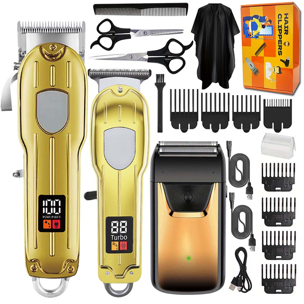Mens Grooming Kit Gift Set - 남성용 전문가용 3-in-1 헤어 클리퍼 세트