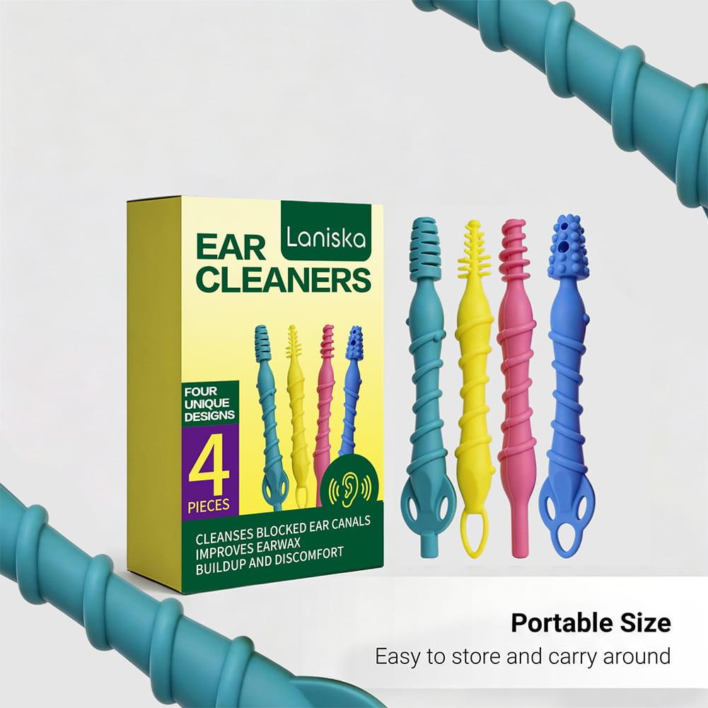 4개입 부드러운 실리콘 귀지 제거 도구, 나선형 귀 청 - Ear Wax Remover 리뷰 및 가격